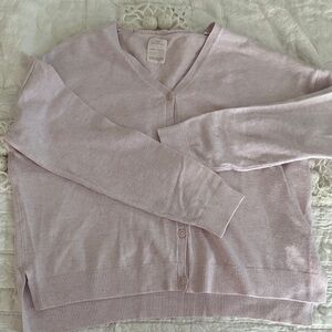 Zara Light Pink Button-Up Cardigan